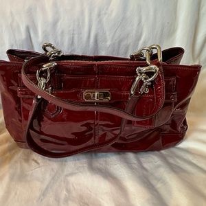 Coach Dark Red Leather Excellent Condition
